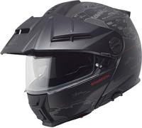 Schuberth E2 Atlas Casco apribile Adventure, antracite/nero, Taglia XXL (63)