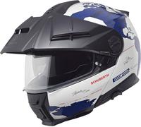 Schuberth E2 Atlas Casco apribile Adventure, bianco/blu, Taglia XS (53)
