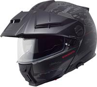 Schuberth E2 Atlas, casco flip up L (58/59) female Opaco Nero/Grigio Scuro