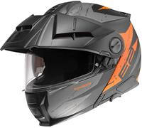 Schuberth E2 Explorer Elmetto, nero opaco/arancione, Taglia XS (53)