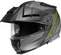 Schuberth E2 Explorer Elmetto, nero opaco/verde, Taglia XL (61)