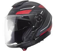 Schuberth J2 Sigma, casco modulare M (57) female Opaco Nero/Grigio/Rosso