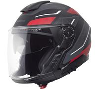 Schuberth J2 Sigma Casco Jet, nero-grigio-rosso, taglia XL per maschi
