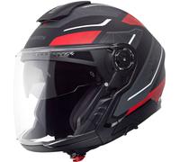 Schuberth J2 Sigma Casco Jet, nero-grigio-rosso, taglia L per maschi