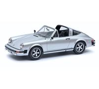 SCHUCO 1/18 PORSCHE 911 TARGA 1977 ARGENTO PRO RESINA MODELLINO STATICO DIECAST