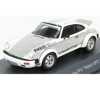 SCHUCO 1/43 PORSCHE 911 COUPE WALTER ROHRL 1969 BIANCO MODELLINO AUTO STATICO