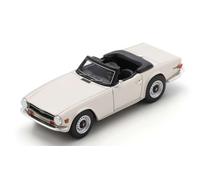 Triumph TR6 Soft Top Aperto 1968 Bianco Modellino 1:43 Schuco