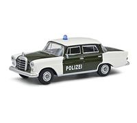 Schuco 452027800 Mercedes Benz 200, Pinna Posteriore (W110), modellino Auto, Scala 1:64, Verde Scuro/Bianco
