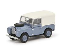 SCHUCO 452670100 H0 LAND ROVER 88 BLU CON SOFT-OP BIANCO MODELLISMO
