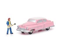 Schuco-Cuore Piccolo Cadillac Eldorado The King-Modellino di Auto con Chitarra Edizione Limitata 500, Colore: Rosa, 450143400