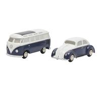 1:87 SCHUCO Volkswagen Set 2X Kafer Beetle + T1 Minibus Samba 1955 450514600