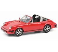 SCHUCO SH450048700 PORSCHE 911 TARGA CABRIOLET 1977 RED 1:18 Modellino