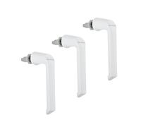 Schüco Schüco Profilsystem Schnicks - Maniglia per finestra, 3 pezzi, colore: Bianco
