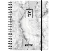 Schülerkalender 2026/2027 "Grey Marble" | A6, Kunststoff
