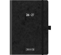 Schülerkalender 2026/2027 "Pressspan schwarz" FACT!plus | A5, Karton
