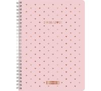 Schülerkalender Style 2026/2027 "Pretty Pink" | A5, Kunststoff