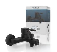 SCHÜTTE 44306, nero opaco, miscelatore per vasca da bagno, rubinetto