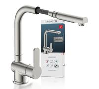 SCHÜTTE 79729 Miscelatore per lavello Londra, Acciaio Inox