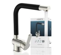 SCHÜTTE 79866 Rubinetto per lavello, Inox/Nero