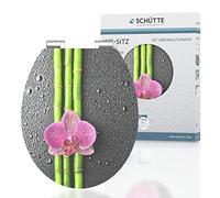 SCHÜTTE 80521 - Sedile WC ASIA, in MDF, lucido, con abbassamento automatico, motivo
