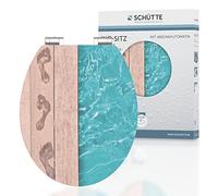 SCHÜTTE 80539 - Sedile copriwater in MDF con anima in legno High Gloss, motivo Poliside, con abbassamento automatico