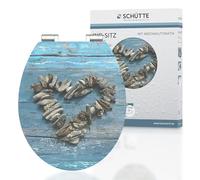 Schütte 80540 MDF HG-Sedile WC con abbassamento Automatico, Shell Heart