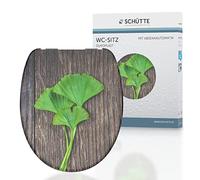 Schütte 82154 82154-Sedile WC in Duroplast Gingko & Wood, con abbassamento Automatico, Ginkgo