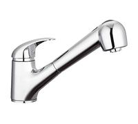 SCHÜTTE ABERDEEN 33379 Rubinetto da cucina a bassa pressione con doccetta estraibile, rubinetto da cucina con funzione anti-ritorno, miscelatore con miscelatore monocomando, rubinetto per lavello