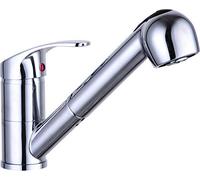 SCHÜTTE DIZIANI - Miscelatore monocomando per lavello con doccetta estraibile, cromato