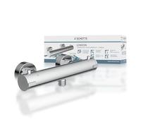 SCHÜTTE 52465 LONDON miscelatore termostatico per doccia, miscelatore termostatico per doccia, miscelatore con protezione antiscottatura a 38℃, termostatico per doccia, rubinetto doccia in cromo