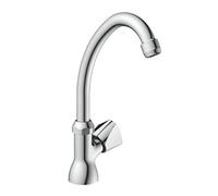 SCHÜTTE Rubinetto per acqua fredda CARNEO, rubinetteria, rubinetto da bagno solo per acqua fredda, valvola a piatto orientabile, 37970, cromato