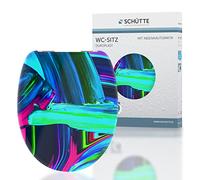 Schütte Sedile WC Neon Paint con abbassamento automatico, copriwater adatto per tutti i WC in commercio, copriwater (carico massimo 150 kg), colorato