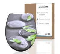 Schütte Sedile WC STONES con abbassamento automatico, coperchio WC con motivo e chiusura rapida per la pulizia, coperchio WC in Duroplast (carico massimo 150 kg)