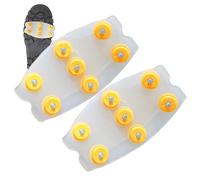 Schuh Eiskrallen - 7 Zacken Universal Anti Rutsch, Elastische Passform Traktionshilfe, Robuste Stahl Dornen | Sicherer Halt Für Männer Frauen Winter Wandern Angeln Outdoor Nutzung