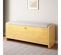 Schuhregal aus Holz mit 2 Klappschubladen und gepolstertem Sitz Massivholzrahmen Schuhschrank für Schlafzimmer und Flur moderner Schuhschnitzer (dimensioni: 99 x 305 x 457 cm, colore: B)