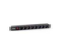 Schuko 19`` 8 Way Multi-Socket Adapter Equip 333283 (1,8 M) NUOVO