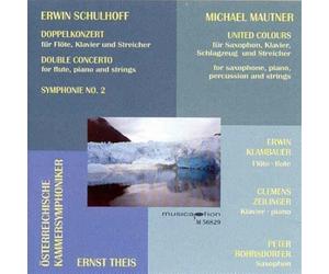 Schulhoff/ Klambauer/ Zellinger/ Double Concerto For Flute Piano & Strimgs: (CD)