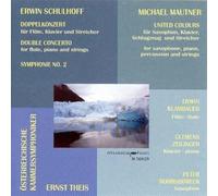 Schulhoff/ Klambauer/ Zellinger/ Theis - Double Concerto For Flute Piano & Strimgs: Sym 2