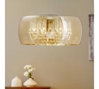 Schuller Valencia Argos Lampada LED a sospensione con gocce di cristallo Ø 50 cm 508111