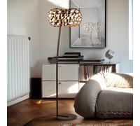 Schuller Valencia Lampada da terra LED Narisa, oro rosé/marrone 266616N