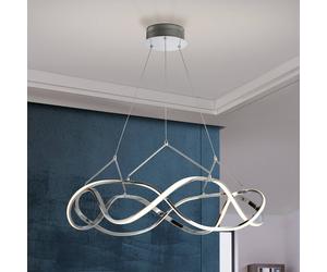 Schuller Valencia Lampada LED a sospensione Molly, cromata, dimmerabile, Ø 80 cm Schuller Valencia