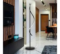 Schuller Valencia Lampada LED da pavimento Boa, altezza 170 cm, nera, metallo Schuller Valencia