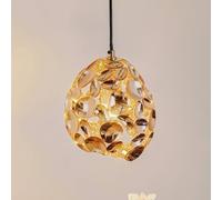 Schuller Valencia LED sospensione Narisa Ø 18 cm oro rosé/marrone 266035N
