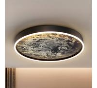 Schuller Valencia Plafoniera LED Stone Ø 60 cm, CCT, nero, metallo, acrilico Schuller Valencia