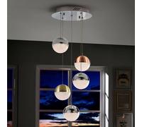 Schuller Valencia Sospensione LED Sphere a 5 luci, multicolore 793534