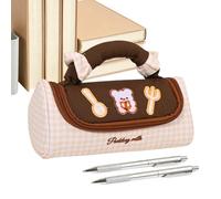 Schulstifttasche - Große Schreibwarentasche Mit Griff | Niedlicher Marker Organizer Für Mädchen | Leinwand Federmäppchen Für Schule Büro Reise, Geräumige Kosmetiktasche, custodia per Kinder Teenager