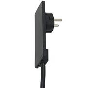 EVOLINE PLUG - Spina di messa a terra tipo EF - CEE 7/7, nera
