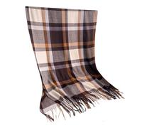 Schultertuch fr Unisex, mit Fransen, gemustertem Design, aus Polyester, Herbst, Winter und Alltag, kalte Tage, leicht zu tragen, als ergänzendes Accessoire, Reisen, Marrone, Taglia unica