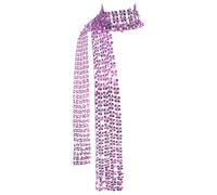 Schultertuch fr Unisex, mit Spitzendetails, aus Polyester, Party, Kostm und festliche Anlässe, kalte Tage, leicht zu tragen, als ergänzendes Accessoire, klarer Form, Reisen, Viola, Taglia unica
