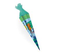 Schultüte "Die Maus" 50 cm mit Tüll: eckig